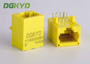 Colore giallo Rj45 Unshielded Jack modulare con il trasformatore, 100 base - T