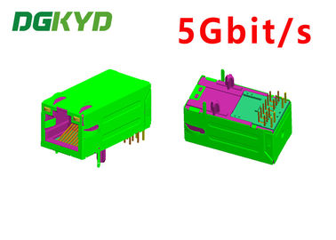 5Gbit/connettore industriale 33MM GY/GY di Ethernet della presa magnetica di s RJ45