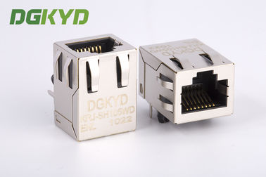 Il metallo ha protetto il modulo di connettore BASSO 100 rj45 con magnetica