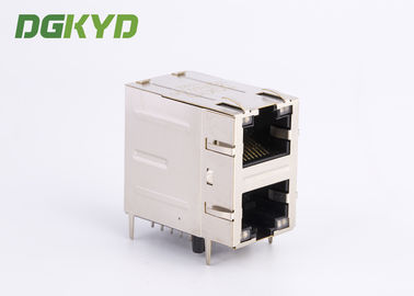 St di derivazione modulare del connettore 2x1 del porto RJ45 della presa 2 di Ethernet di gigabit/Jk con il LED