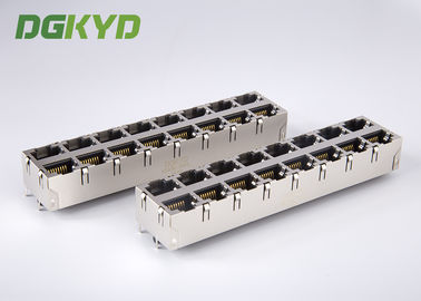 Impili il connettore femminile 0811-2X8R-19-F RoHS di Ethernet dell'entrata della cima del porto di RJ45 Jack 2X8