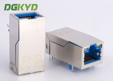 Porto femminile 1000M PoE+ del connettore il RJ45 Jack di Gigabit Ethernet il singolo ha registrato la presa