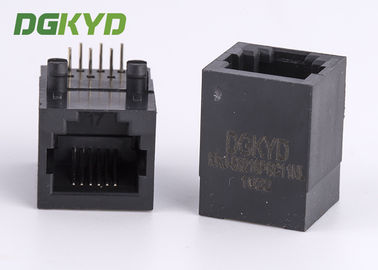 Incavo nero del telefono dei contatti RJ11 Jack dei pin 6 dell'angolo retto 6 del porto di PBT singolo