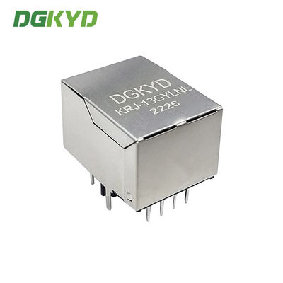 Customized Shielded 10/100base Single Port RJ45 Jack With Lan Transformer