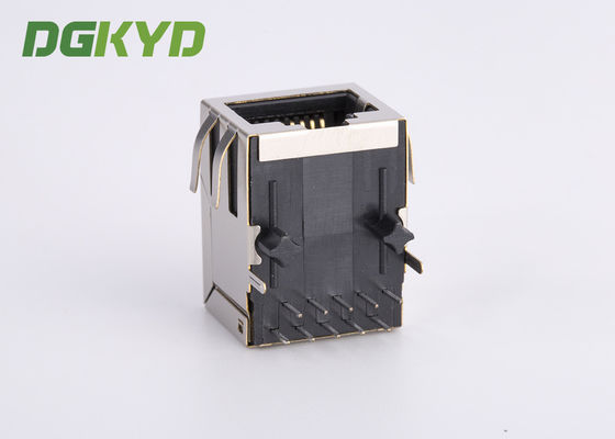 Single Port 10/100 BASE-T Female Connector RJ45 With Integrated Magnetics, POE