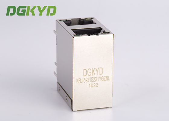 Cat 3 Stack RJ45 2 X 1 Dual Port Rj45 jack Network Rj45 Connectors