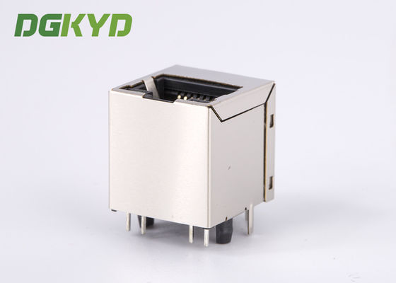 Vertical 180 Degree Ethernet Rj45 Connector Shielded Rj45 Jack With Magnetics