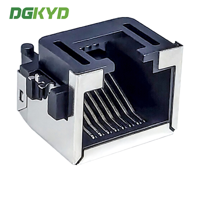 RJ45 Connector 1X1 8P8C Sinking Plate 8.6 3U Interface RJ45 SMD Connector DGKYDCB861188GWA6SB3133