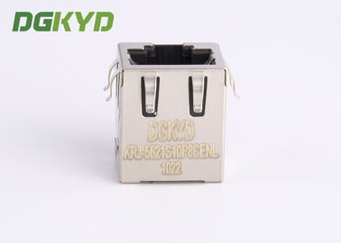 Shielded pcb mount female rj45 keystone Jack 10p8c connector , side entry