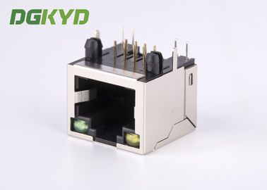 Single Port RJ45 shielded jack without transformer,10/100/1000BASE 8p8c connector
