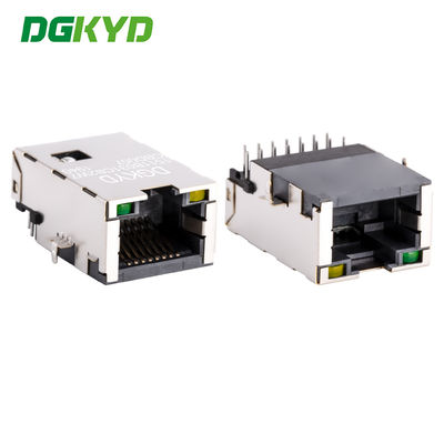 RJ45 direct insertion network port with transformer, thin sinking plate DGKYD1511B031CB2W7CBD057