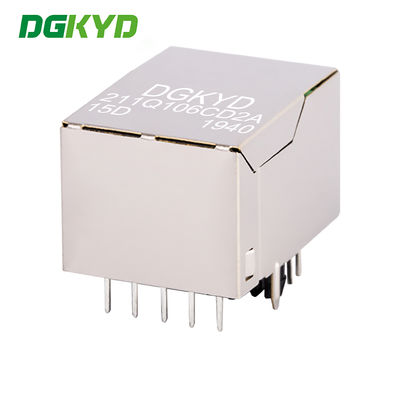 Single port RJ45 connector modular block socket Gigabit Ethernet filter RJ45 network port socket with built-in transformer DGKYD211Q106CD2A15D