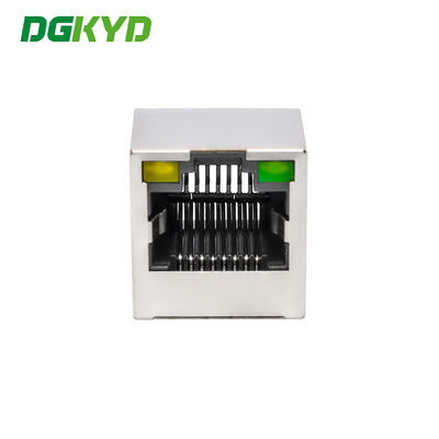 RJ45 8P8C Shielded Strip Light Connector Vertical Mesh Socket Single Port Connector DGKYD52A1188AB1A3DY1143