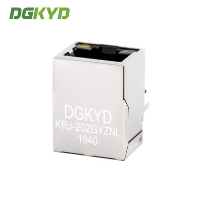 RJ45 connector Gigabit industrial network port network socket G/Y horizontal interface KRJ-202GYZNL