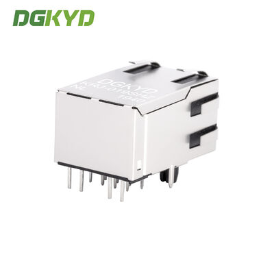 Telecom Connector With Integrated Magnetics RJ45 Modular Jack Single Port 25.4mm KRJ-019SHZNL