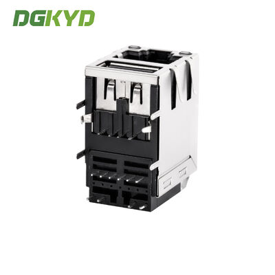RJ45 Ethernet port with USB lightless shielded 100Mbps Ethernet socket DGKYD611B101DB1WD009