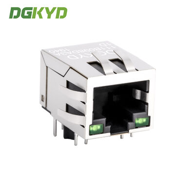 Single Port Shielded RJ45 Female Connector with Internal Isolation Transformer RJ45 Jack