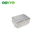Double Port 1x2 Rj45 Cat6 Connector with Transformer Modular Jack