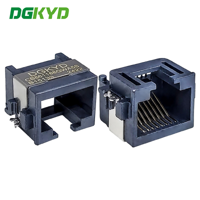 Connettore Ethernet RJ45 SMD a piastra dissipante a porta singola 8.6 Interfaccia Half Package Schermatura DGKYDCB861188GWA5SB15133