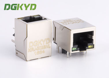 Il singolo PWB il RJ45 Jack modulare, G/Y dei perni di Gigabit Ethernet 10 del porto ha condotto