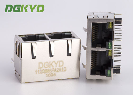 Ethernet CAT6 cabla l'incavo di Jack Rj 45 del collegamento con G/Y il LED 1000 BASE-TX