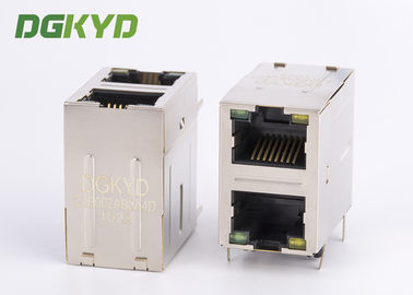 8P8C Cat5/5e 100Mb ha impilato 2 il porto RJ45 Jack Combo With Transformer