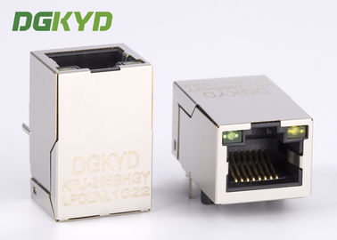 Singolo potere di Tab Up Cat 5 dello schermo del porto sopra Ethernet RJ45 Jack With modulare G/Y LED