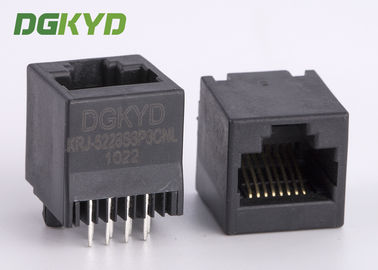 180 gradi Unshielded di inserzione RJ45 Jack 8p8c dell'incavo trapezoidale superiore di Ethernet