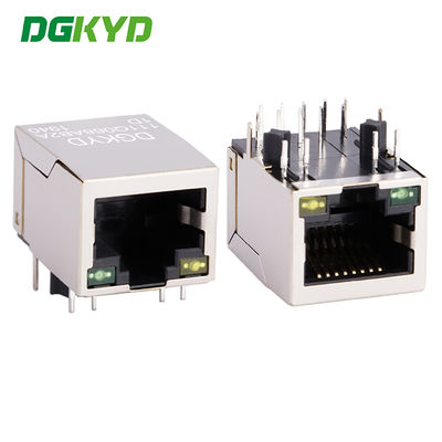 Interfaccia di rete RJ45 a porte singole Gigabit con luce LED e PIN flush 4.06 DGKYD111Q068AB2A1D