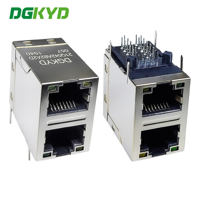 RJ45 connettore multi-porta 6U Gigabit filtro 2X1 presa modulare di blocco RJ45 connettore di porta di rete DGKYD21Q042AB2A2D057