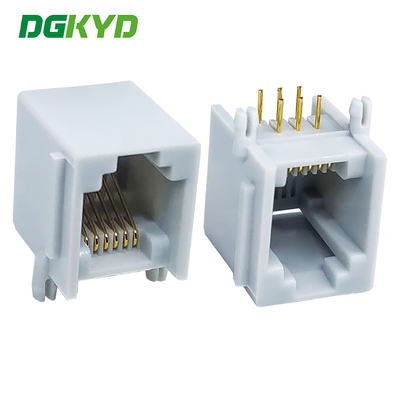 RJ11 tutto in plastica ear gray mesh port connector 6P6C mesh port socket interface DGKYD5523E1166IWE1DY5