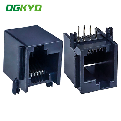 Connettore Ethernet RJ11 completamente in plastica senza luce 6P6C fibbia sinistra DGKYD5523LE1166IWA1DY4