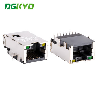 RJ45 PCB Connettore di rete cat5 RJ45 con magnetismo KRJ-CB009NL