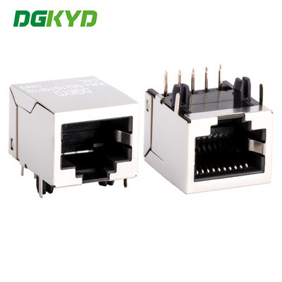 RJ45 network port connector without built-in transformer  network interface single port shield 10 pins 10 contacts rj 45 LAN jack connector  KRJ-5621S10P10CNL