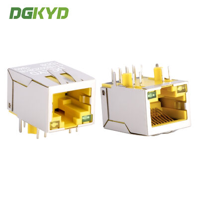 Interfaccia di rete di comunicazione industriale RJ45 100Mbps socket Ethernet giallo DGKYD111B002DB1DDB