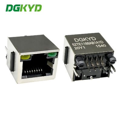 presa di rete verticale RJ45 8P8C con porta di rete industriale a perno rotondo DGKYD52TE1188AB1A1D20Y1