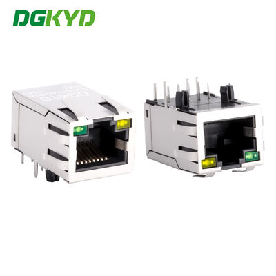 Connettore RJ45 a cella singola 100Mbps trasformatore di rete integrato con interfaccia di rete luminosa DGKYD311B074DB2A4DN