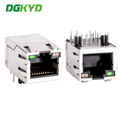 Connettore PCB RJ45 Gigabit Ethernet schermato con trasformatore, presa di rete RJ45 DGKYD311Q018DE3A4D