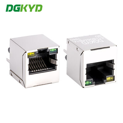 DGKYD511B084AB1A8D Trasformatore RJ45 verticale 100Mbps Interfaccia di rete a filtro integrato a cristallo