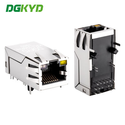 Porta Ethernet Gigabit RJ45 con alimentazione POE lunga 33 con connettore blindato a striscia luminosa KRJ-339KNL