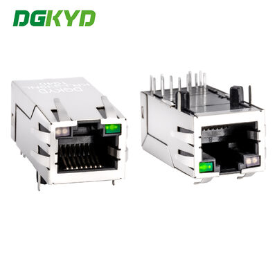 KRJ-339NL 33mm lunghezza cat6 gigabit rj45 connettore blindato / spina Magnetica integrata