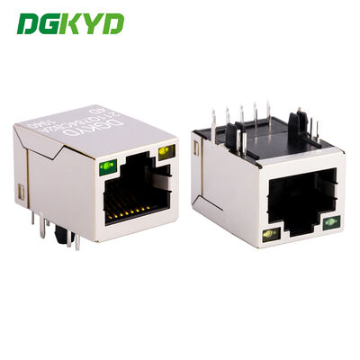 connettore Ethernet Gigabit RJ45 di livello industriale con magnetismo integrato per reti ad alte prestazioni