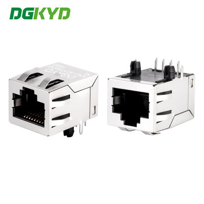 Connettore PCB RJ45 a porta singola con trasformatore per Megabit Ethernet