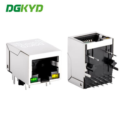 Connettore RJ45 Gigabit di livello industriale con alloggiamento blindato e indicatore LED