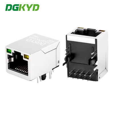 connettore RJ45 industriale Gigabit con rivestimento in oro per l'interfaccia di rete Ethernet