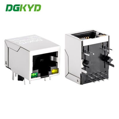 Connettore schermato RJ45 per protezione da fulmini con placcatura in oro 6U e filtro integrato per porta di rete