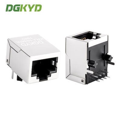 Connettore RJ45 schermato industriale per rete 10/100 Base CAT5 con trasformatore