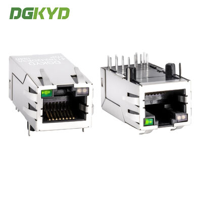 Jack modulare RJ45 blindato con filtro Ethernet integrato per applicazioni di rete a 100 Mbps