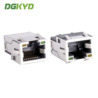 Connettore Ethernet RJ45 Industriale Cat6 con Placcatura Oro 6U e Montaggio SMD