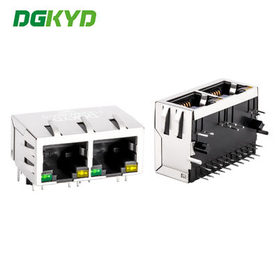 Connettore RJ45 di grado industriale con placcatura in oro 6u per Gigabit Ethernet